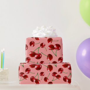 Sweet Red Cherry Mönster Presentpapper