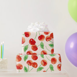 Sweet Red Cherry Mönster Presentpapper