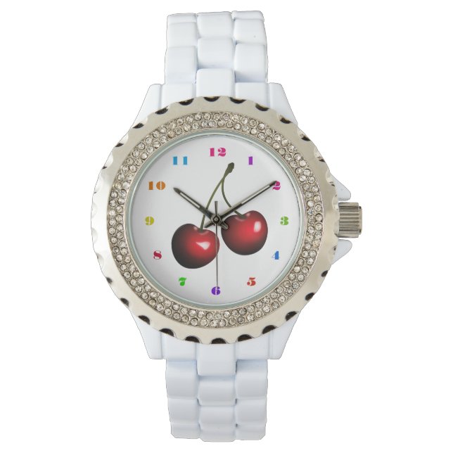 Sweet Red Cherry Watch Armbandsur (Framsida)