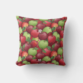 Sweet Red & Crisp Green Apple Patch Kudde