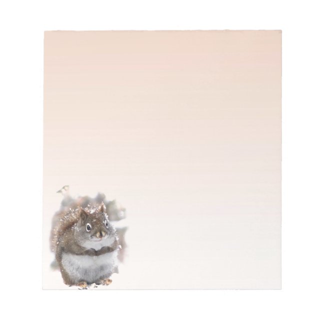 Sweet Red Squirrel Anteckningsblock (Framsida)