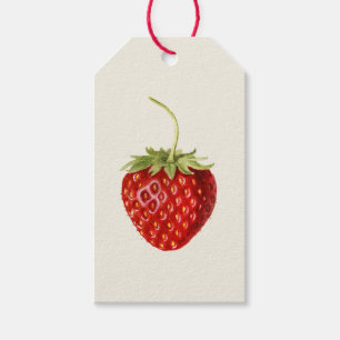 Sweet Red Strawberry (av Louis C.C. Krieger) Presentetikett