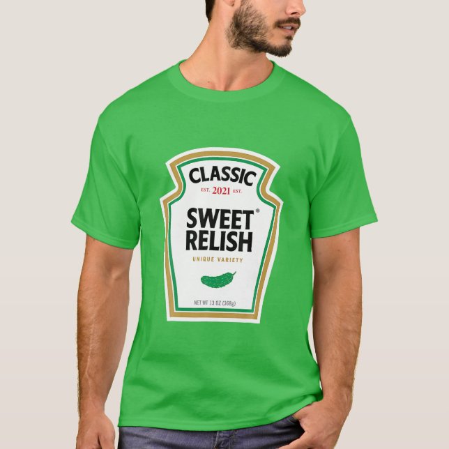 Sweet Relish DIY Halloween Costume Condition Grönt T Shirt (Framsida)