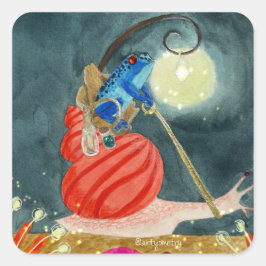 Sweet Ride Fyrkantigt Klistermärke