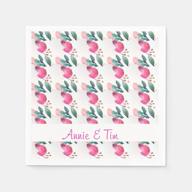 Sweet ro bud art pappersservett (Framsidan)