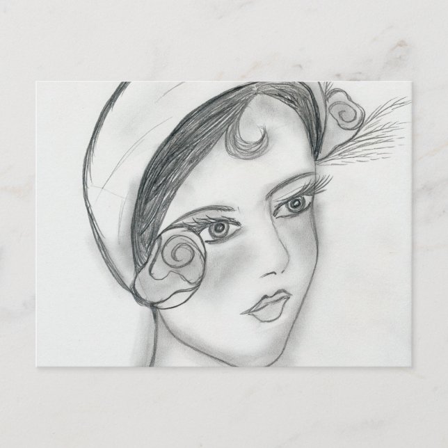 Sweet Ro Flapper Vykort (Framsida)