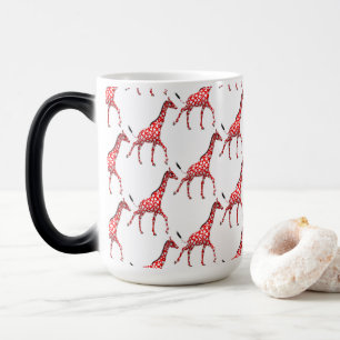 Sweet Romantic Giraffes Magisk Mugg