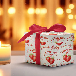 Sweet Romantic "I Kärlek You Berry Mycket." Presentpapper