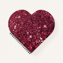 Sweet Romantic Red Glitter Heart