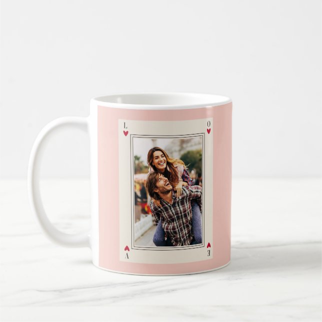 Sweet Romantic Retro Photo Valentine's Gifts Mugg (Vänster)