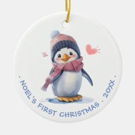 Sweet Rosa Baby Penguin | Baby First jul Julgransprydnad Keramik