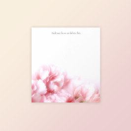 Sweet Rosa Carnations Blommigt Anteckningsblock