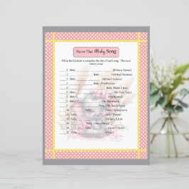 Sweet Rosa Elephant - Baby Shower Baby Sång Game