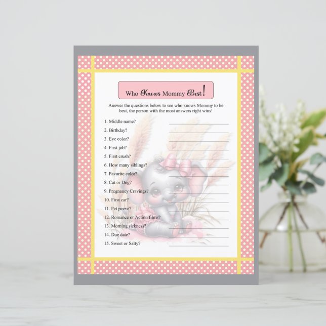 Sweet Rosa Elephant som känner till Mamma Game (Stående Fram)