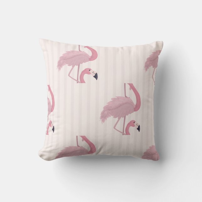 Sweet Rosa Flamingo Kudde (Framsida)