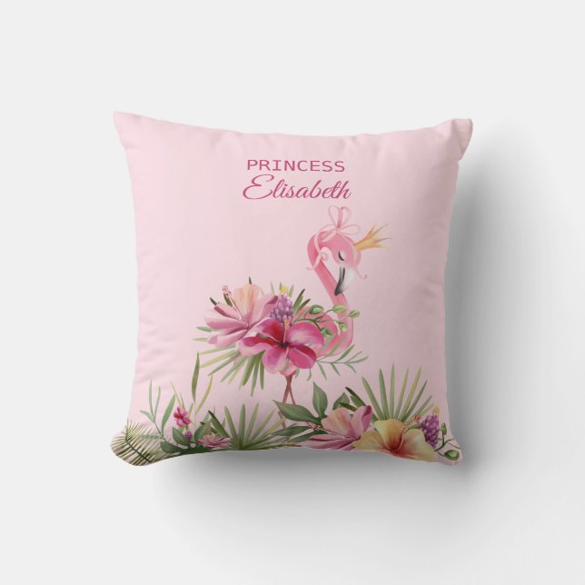 Sweet Rosa Flamingo Kudde (Framsida)