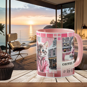 Sweet Rosa Funny Cat Kaffemugg