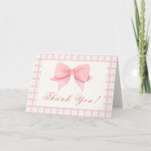 Sweet Rosa Gingham Play Bow Girl Shower