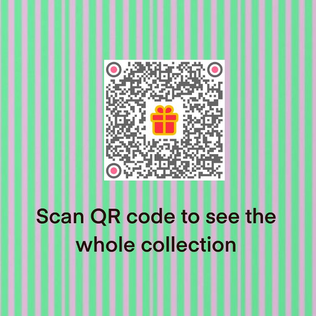 Sweet Rosa Grönt Julgran Personlig Helg Vykort (Skapare uppladdad)