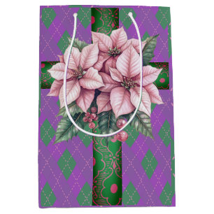 Sweet Rosa Pointsettias Lila Plade jul
