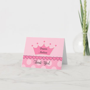 Sweet Rosa Princess CrownTack, anteckning Tack Kort
