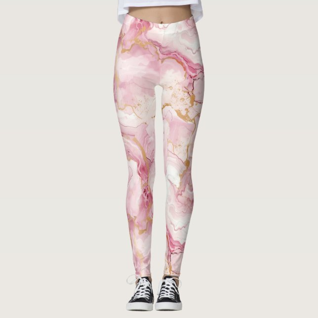Sweet rosa Taffy Candy Leggings (Framsida)