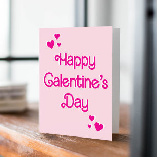 Sweet Rosa Typography Galentine's Day Valentine's Kort