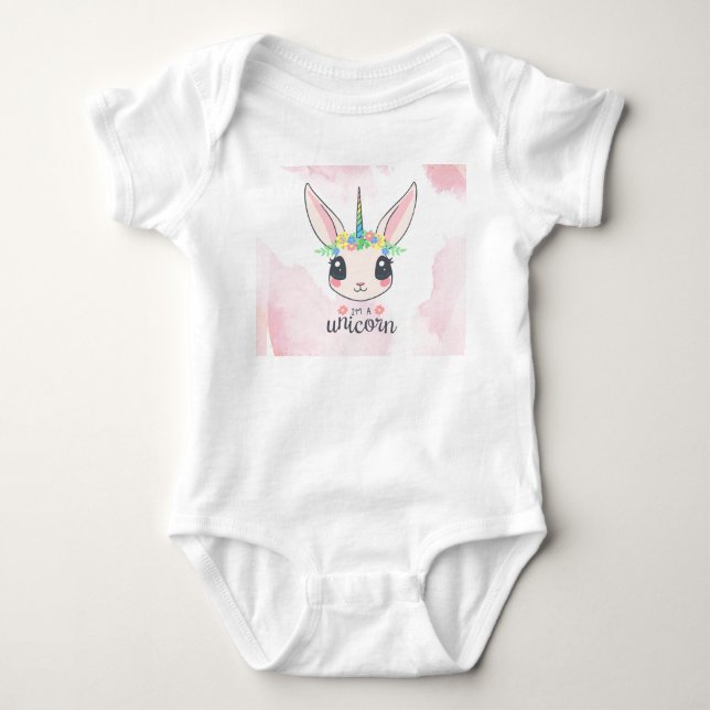 Sweet Rosa Unicorn T Shirt (Framsida)