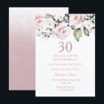 Sweet Rosa Vit ros Modern 30års födelsedag Inbjudningar<br><div class="desc">Matchningssamlingen Sweet Rosa Modern 30års födelsedag inbjuds till Niche och Nest Store.</div>