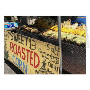 Sweet Rosted Maj, Street Fair, New York NYC Hälsningskort