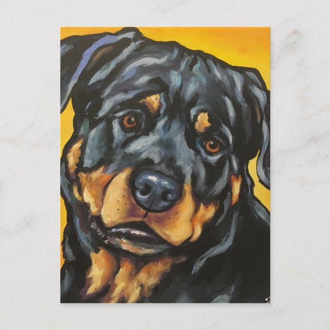 Sweet Rottweiler Vykort (Framsida)