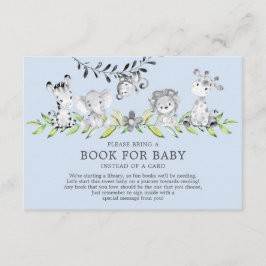 Sweet Safari Animals Baby Shower Bok för Baby Tilläggskort