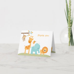 Sweet Safari Note Card Tack Kort