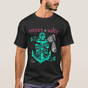 Sweet Salty Anchor Preppy Sjöjungfru Attitude Sout T Shirt