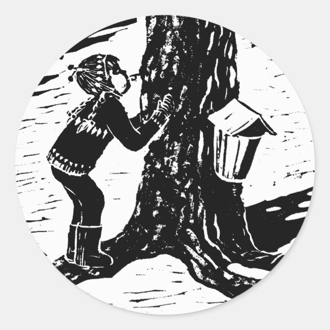 Sweet Sap Sticker Runt Klistermärke (Framsida)