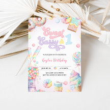 Sweet Sassy och en Pastel Candy Första födelsedage