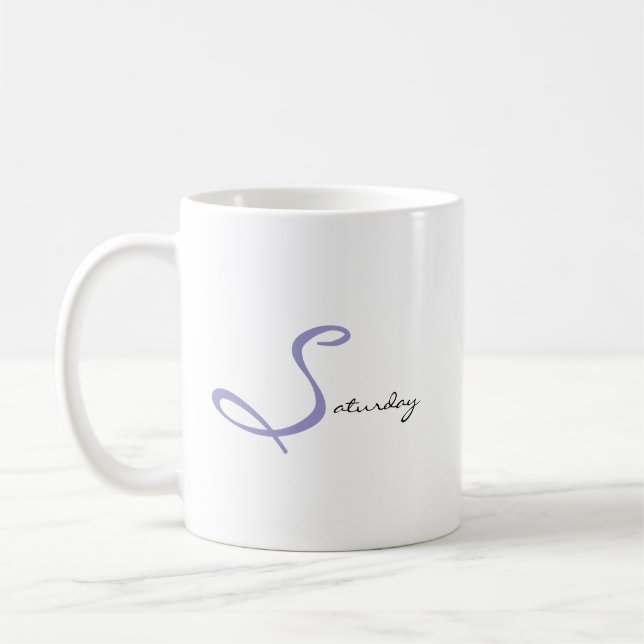 Sweet Saturday Relax & Recharge Home Cafe Decor Kaffemugg (Vänster)