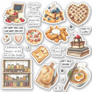 Sweet & Savory Delights Sticker Lakan Klistermärken