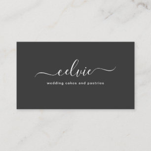 Sweet Savvy Chic Elegant Minimalist Affärskort Visitkort