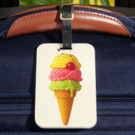 Sweet Scoop - Ice Cream Cone Luggage Tag Bagagebricka