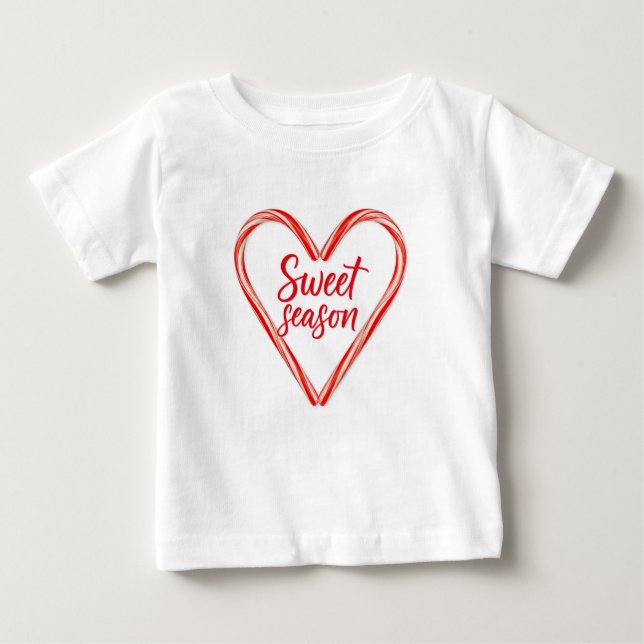 "Sweet Season & Snö Mycket Roligt jul Baby T-Shi T Shirt (Framsida)
