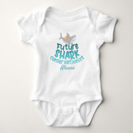 Sweet Shark Baby med Namn One Biet T-Shirt