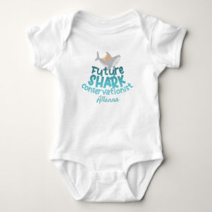 Sweet Shark Baby med Namn One Biet T-Shirt