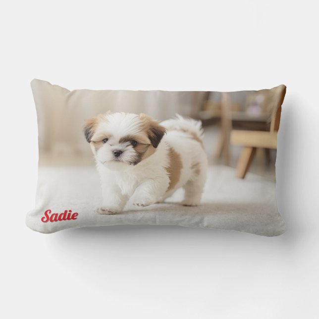 Sweet Shih Tzu Personlig Lumbarkudde (Framsida)
