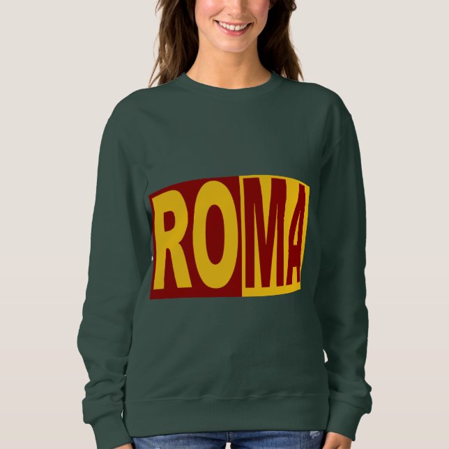 Sweet shirt vert foret   ROMA T (Framsida)