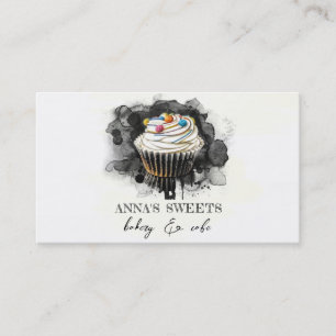 *~* Sweet Shop Bakery 3 QR Social Media Visitkort