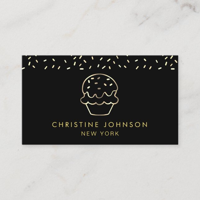 sweet shop logo visitkort (Framsida)