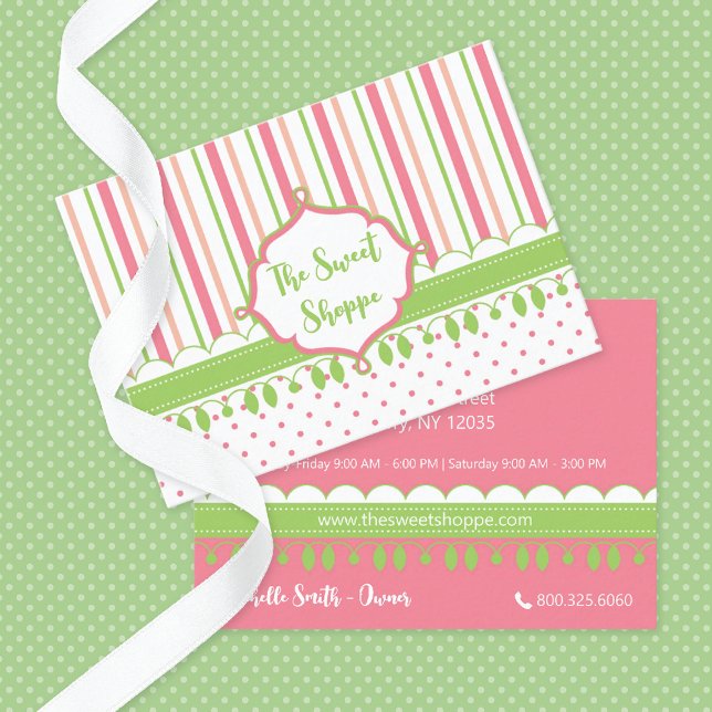 Sweet Shoppe Candy Rand Visitkort (Skapare uppladdad)