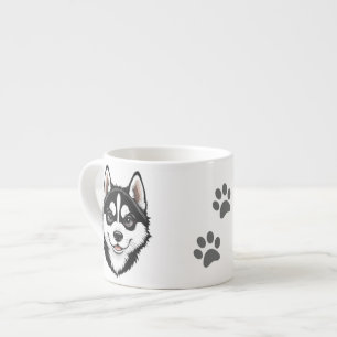 Sweet Siberian husky Puppy Espressomugg