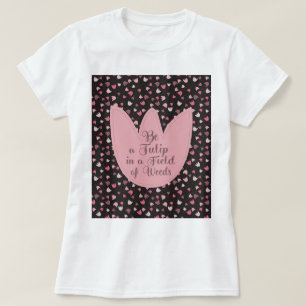 Sweet Simple Rosa Tulip Mönster - hela vägen T Shirt